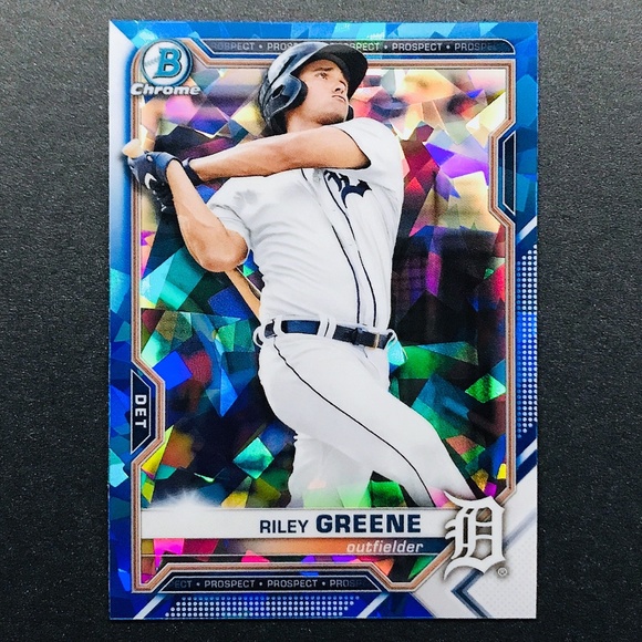 Riley Greene PRC - 2021 Bowman Chrome Sapphire Prospects #BCP-4 - Picture 1 of 2